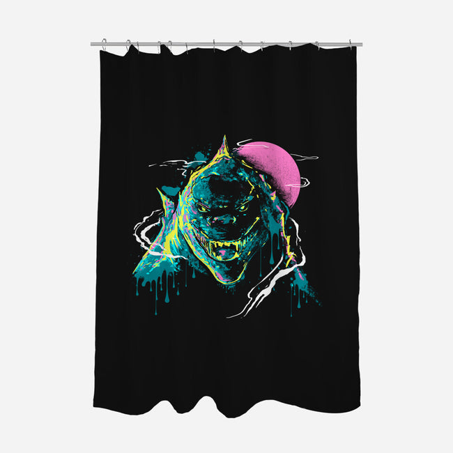 Colorful Kaiju-None-Polyester-Shower Curtain-IKILO