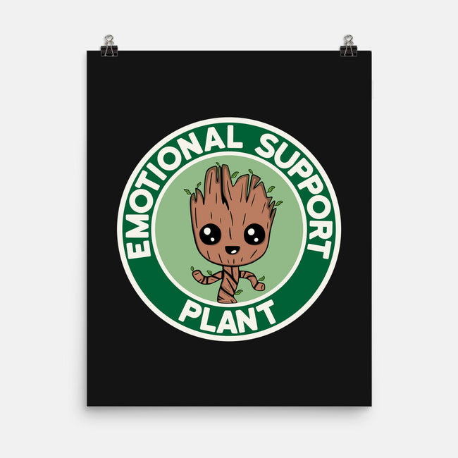 Emotional Support Plant-None-Matte-Poster-Melonseta