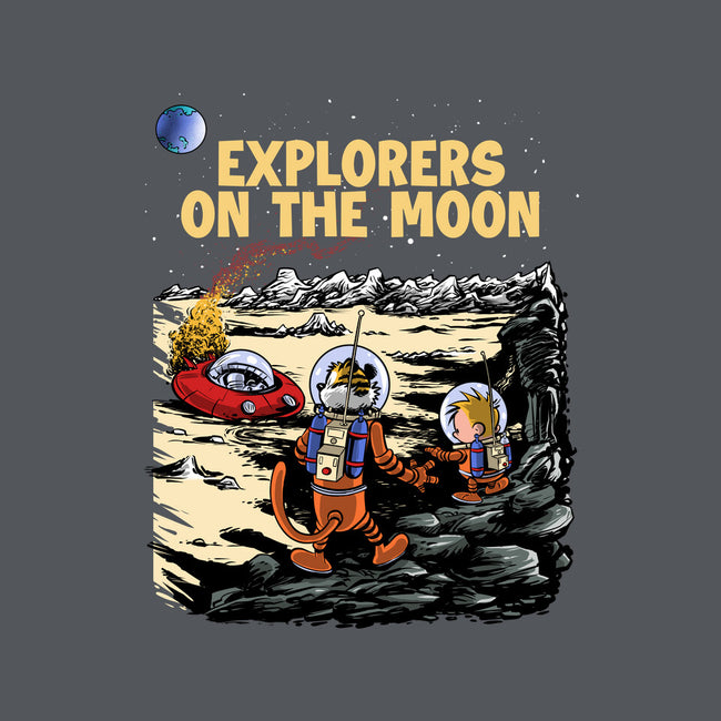 Explorers On The Moon-Womens-V-Neck-Tee-zascanauta