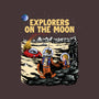 Explorers On The Moon-None-Fleece-Blanket-zascanauta