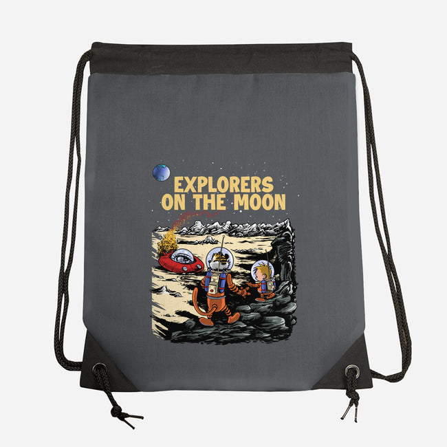 Explorers On The Moon-None-Drawstring-Bag-zascanauta