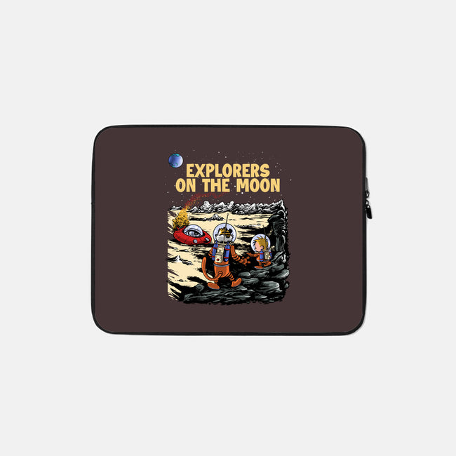 Explorers On The Moon-None-Zippered-Laptop Sleeve-zascanauta