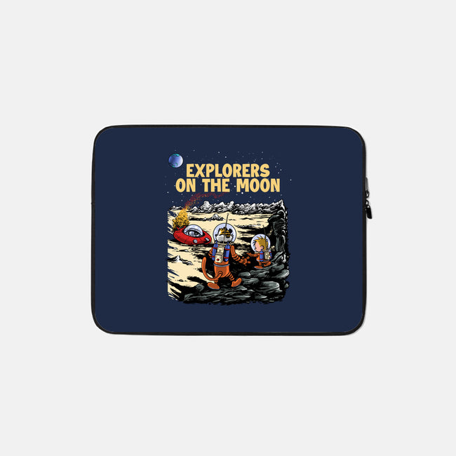 Explorers On The Moon-None-Zippered-Laptop Sleeve-zascanauta