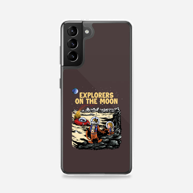 Explorers On The Moon-Samsung-Snap-Phone Case-zascanauta