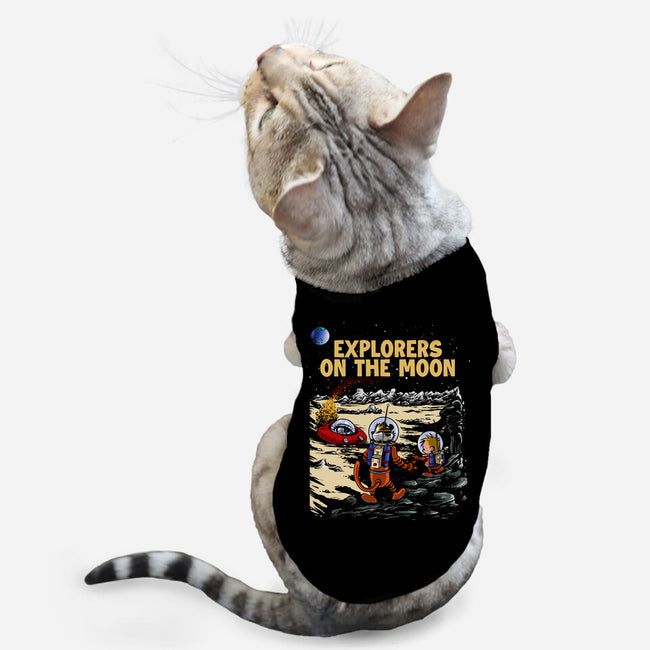 Explorers On The Moon-Cat-Basic-Pet Tank-zascanauta