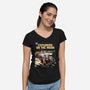 Explorers On The Moon-Womens-V-Neck-Tee-zascanauta