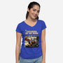 Explorers On The Moon-Womens-V-Neck-Tee-zascanauta