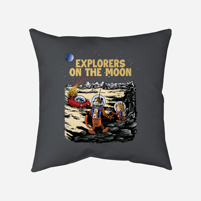 Explorers On The Moon-None-Non-Removable Cover w Insert-Throw Pillow-zascanauta