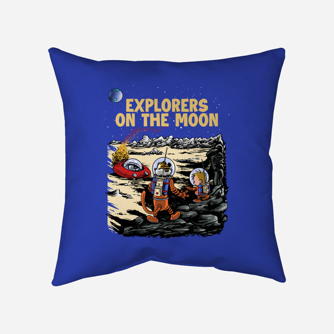 Explorers On The Moon-None-Non-Removable Cover w Insert-Throw Pillow-zascanauta