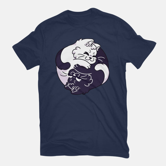 Ying Yang Cat-Mens-Premium-Tee-Zaia Bloom