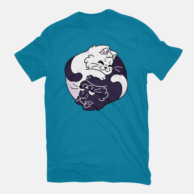 Ying Yang Cat-Mens-Premium-Tee-Zaia Bloom