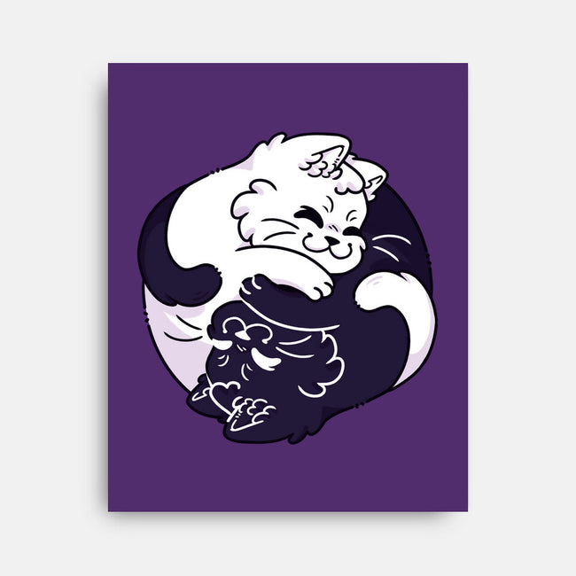 Ying Yang Cat-None-Stretched-Canvas-Zaia Bloom