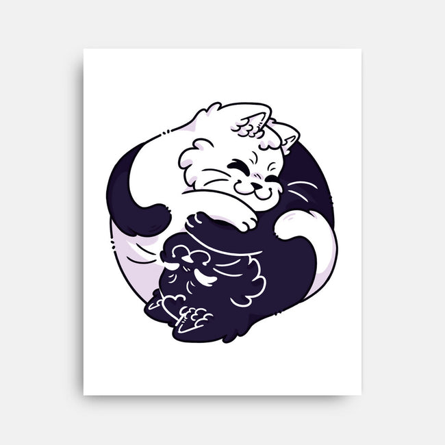 Ying Yang Cat-None-Stretched-Canvas-Zaia Bloom