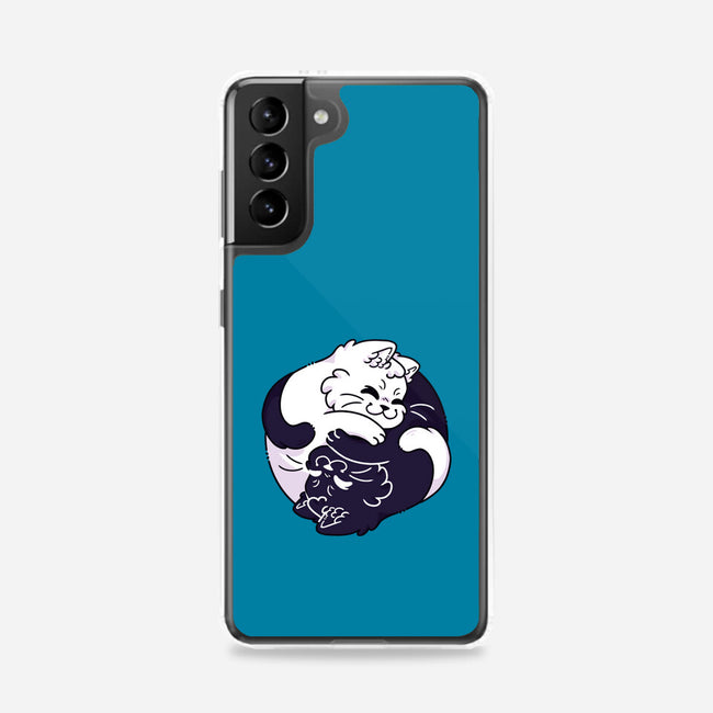 Ying Yang Cat-Samsung-Snap-Phone Case-Zaia Bloom