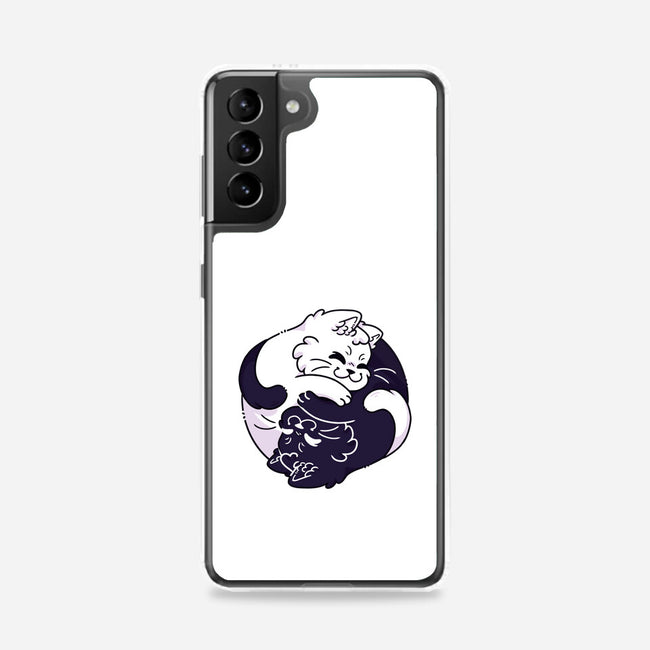 Ying Yang Cat-Samsung-Snap-Phone Case-Zaia Bloom