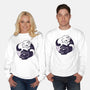 Ying Yang Cat-Unisex-Crew Neck-Sweatshirt-Zaia Bloom