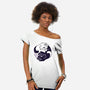 Ying Yang Cat-Womens-Off Shoulder-Tee-Zaia Bloom