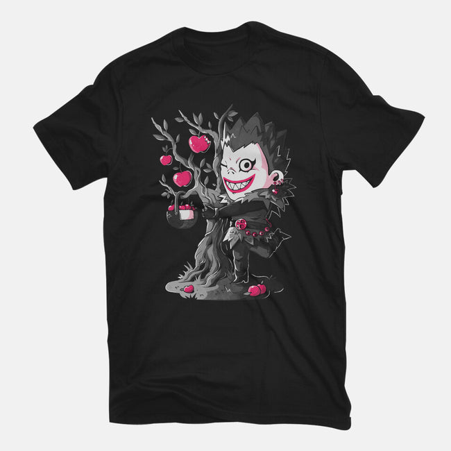 Shinigami Loves Apples-Womens-Fitted-Tee-Arigatees
