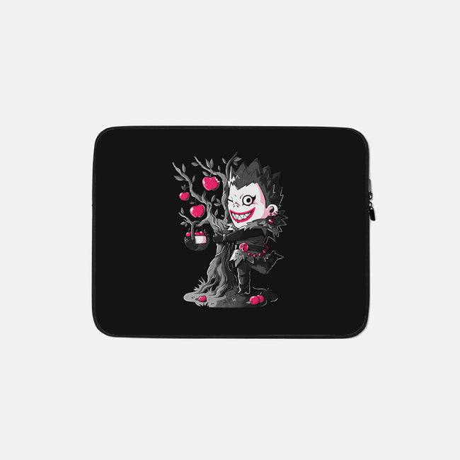Shinigami Loves Apples-None-Zippered-Laptop Sleeve-Arigatees