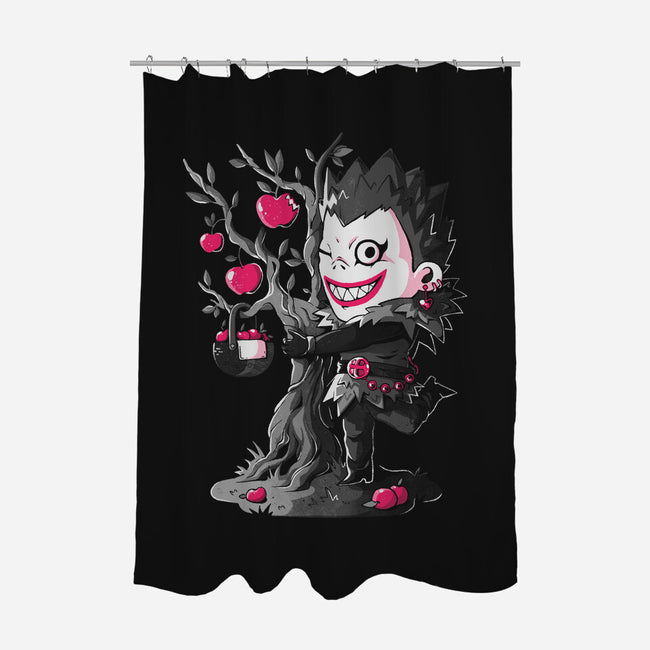 Shinigami Loves Apples-None-Polyester-Shower Curtain-Arigatees