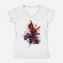 Ronin Color-Womens-V-Neck-Tee-nickzzarto