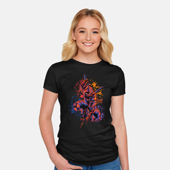 Ronin Color-Womens-Fitted-Tee-nickzzarto