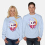 Kawaii Cat-Unisex-Crew Neck-Sweatshirt-GODZILLARGE