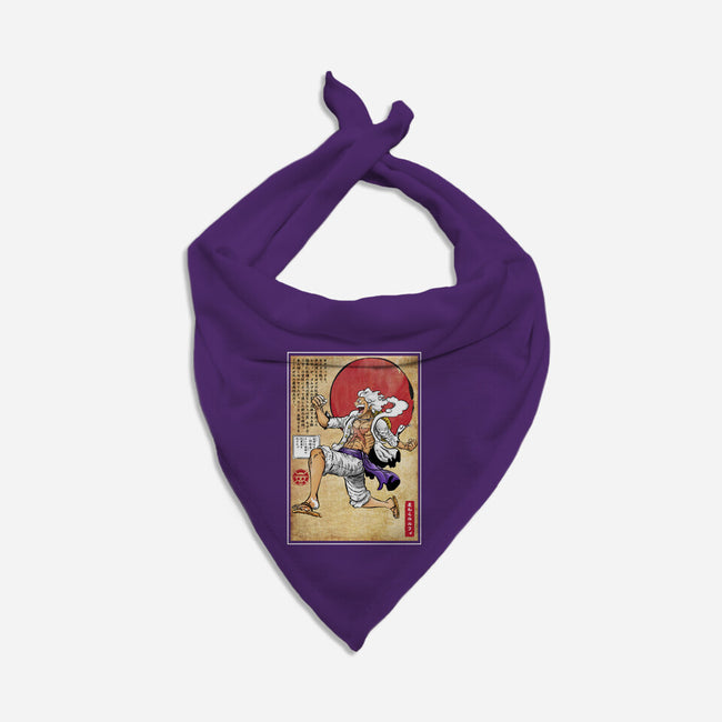 Gear Five Woodblock-Dog-Bandana-Pet Collar-DrMonekers