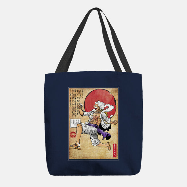 Gear Five Woodblock-None-Basic Tote-Bag-DrMonekers