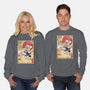 Gear Five Woodblock-Unisex-Crew Neck-Sweatshirt-DrMonekers