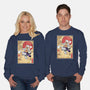 Gear Five Woodblock-Unisex-Crew Neck-Sweatshirt-DrMonekers