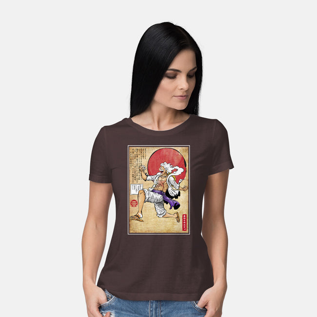 Gear Five Woodblock-Womens-Basic-Tee-DrMonekers