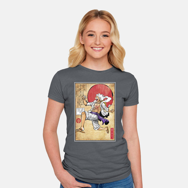 Gear Five Woodblock-Womens-Fitted-Tee-DrMonekers