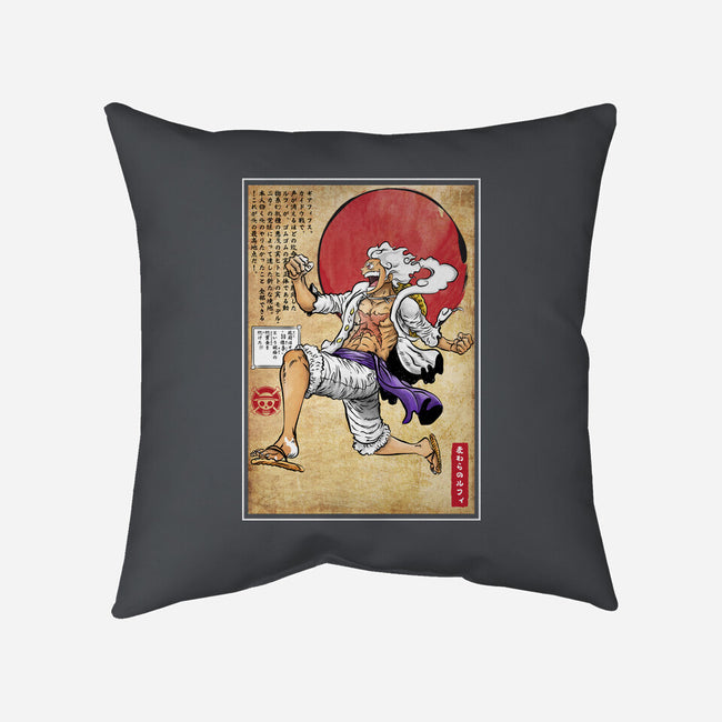 Gear Five Woodblock-None-Non-Removable Cover w Insert-Throw Pillow-DrMonekers