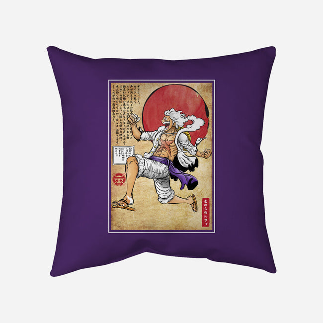 Gear Five Woodblock-None-Non-Removable Cover w Insert-Throw Pillow-DrMonekers