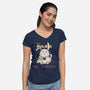 Nine Bun Bun-Womens-V-Neck-Tee-constantine2454