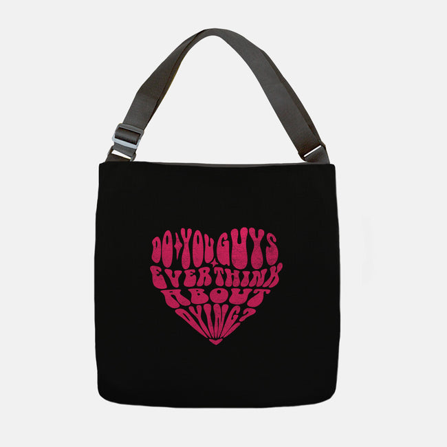 Think About Dying-None-Adjustable Tote-Bag-estudiofitas