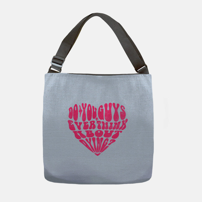 Think About Dying-None-Adjustable Tote-Bag-estudiofitas