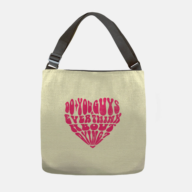 Think About Dying-None-Adjustable Tote-Bag-estudiofitas