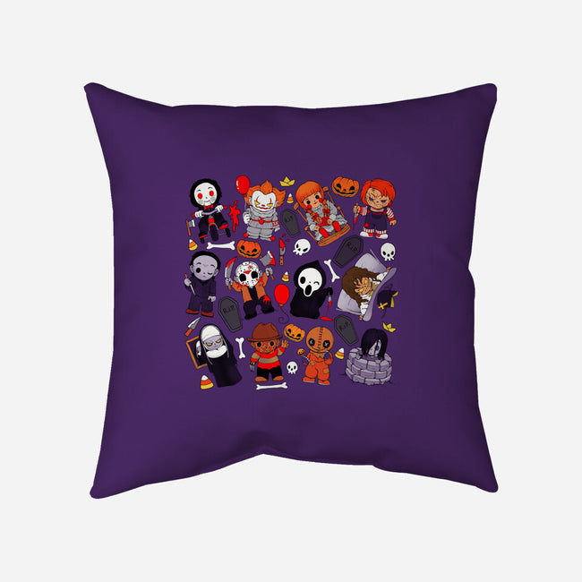 Horror Family-None-Removable Cover w Insert-Throw Pillow-Vallina84
