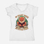 So Little Time-Womens-V-Neck-Tee-dandingeroz