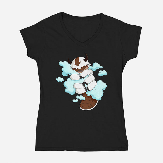 HUG-Womens-V-Neck-Tee-MaxoArt