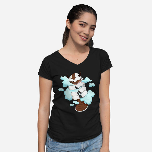 HUG-Womens-V-Neck-Tee-MaxoArt