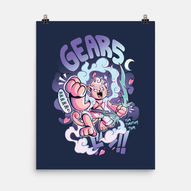 Gear Cat 5-None-Matte-Poster-Julio