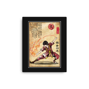 Fire Nation Master Woodblock