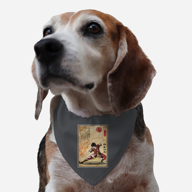 Fire Nation Master Woodblock-Dog-Adjustable-Pet Collar-DrMonekers