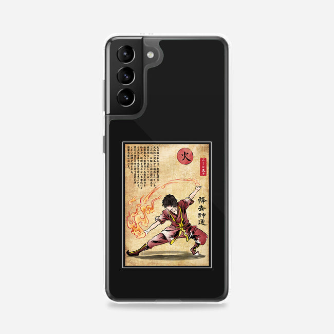 Fire Nation Master Woodblock-Samsung-Snap-Phone Case-DrMonekers