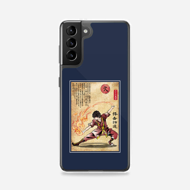 Fire Nation Master Woodblock-Samsung-Snap-Phone Case-DrMonekers