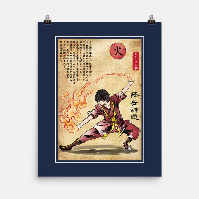 Fire Nation Master Woodblock-None-Matte-Poster-DrMonekers