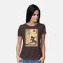 Fire Nation Master Woodblock-Womens-Basic-Tee-DrMonekers